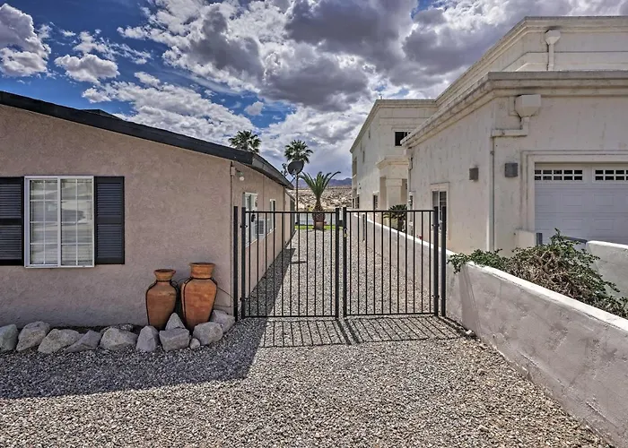 Restful Riverfront Retreat W/ Private Dock + Patio Bullhead City