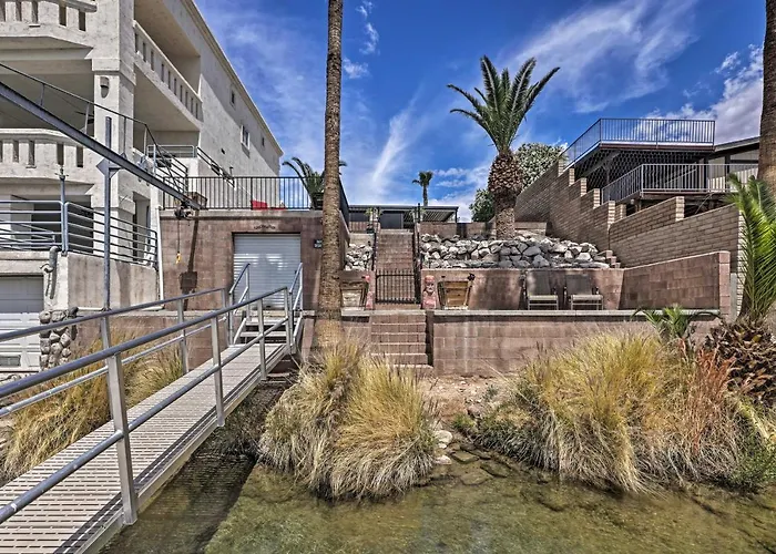 Ferienhaus Restful Riverfront Retreat W/ Private Dock + Patio Bullhead City