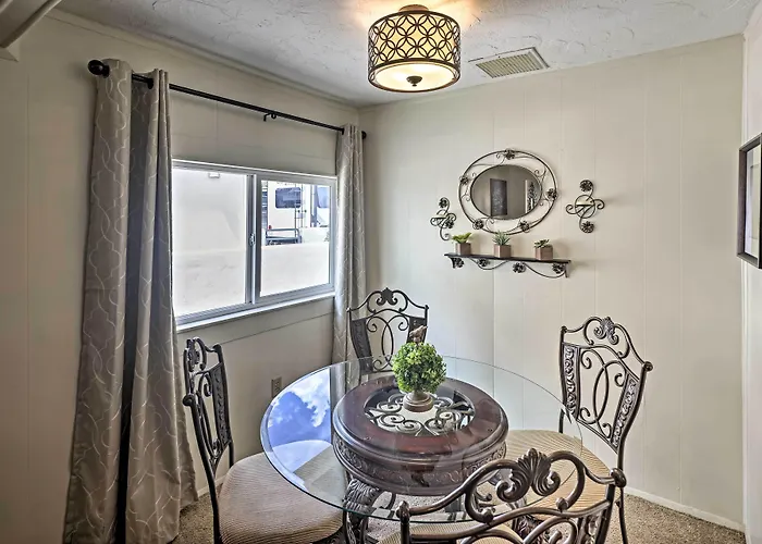 Dom wakacyjny Restful Riverfront Retreat W/ Private Dock + Patio *